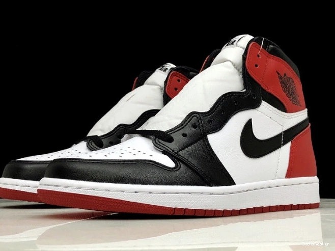 Rep LUCY Jordan Retro 1 Air Black Toe 555088-125 0812